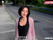 LETSDOEIT - Huge Cumshot for Petite Latina Teen in Stockings 3/16