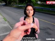 LETSDOEIT - Huge Cumshot for Petite Latina Teen in Stockings 4/16