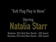 Sexy Fuckstar Natalia Starr Ass Plugs & Dildo Bangs Cunt! 1/16