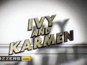 Big tit inked pornstars Ivy Lebelle & Karmen Karma Share cock - Brazzers 1/16