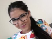Cute Teen In Glasses Sucks Like A Slut 4/16