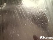 Showering brunette babe masturbates with her fingers 3/16