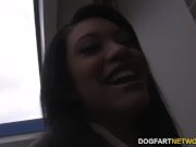 Ebony Teen Rhianna Ryan Sucks And Fucks Big White Gloryhole Cock 1/16