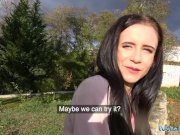 Public Agent Sexy brunette lady fucks and sucks to make ex jealous 4/16