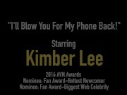 Sweet Girl Next Door Kimber Lee Blows Cock On Her Couch! 1/16