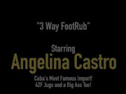 Big Babes Angelina Castro & Virgo Peridot Give BBC Footjob! 1/16