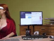 LOAN4K. Agent screws busty redhead because she really needs money 6/16