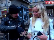 LETSDOEIT - Amateur German Babe Gets Paid To Have Sex in The Bus 2/16