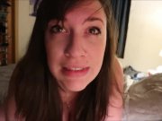 Busty Lana Kendrick teasing around in bed wearing her sexy nighty dress 3/16