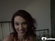 Luscious teen fingers her cunt in bed 2/16