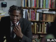 BLACKED This BBC queen finds black nerd with huge cock ! 3/16