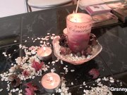 Small titted skinny granny blonde takes it from behind 1/16