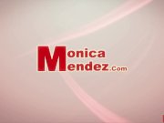 See Monica Mendez how her new lingerie fits into her gigantic boobs 1/16