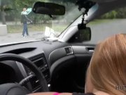 HUNT4K. Cuckold allows blonde girl touch strangers dick for cash 11/16