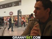 He picks up skinny blonde mature woman 1/16