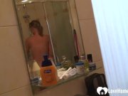 Beauty in the shower pleasures herself quietly 1/16