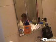 Beauty in the shower pleasures herself quietly 6/16