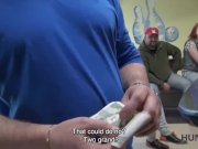 HUNT4K. Couple is tired of bowling, guy wants money, chick wants sex 2/16