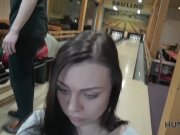 HUNT4K. Couple is tired of bowling, guy wants money, chick wants sex 8/16