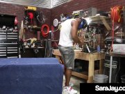 PAWG Milf Sara Jay Sucks & Fucks BBC Auto Mechanic 2/16