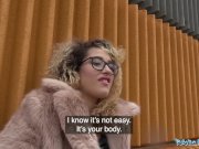 Public Agent Spanish shaven pussy fucked outdoors in public 3/16