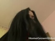 Big tit amateur babe takes on a long hard cock 9/16