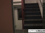 Double dicked hottie gets a creampie 7/16