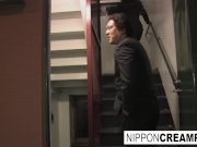 Double dicked hottie gets a creampie 8/16