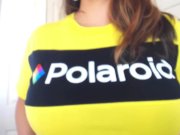 MILF Monica Mendez kinky in flashing her big juicy titties 5/16