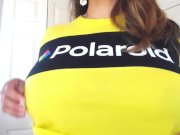 MILF Monica Mendez kinky in flashing her big juicy titties 6/16