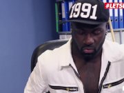 LETSDOEIT - Secretary In Nerdy Girl Glasses Gets Stretched By Janitor's BBC 4/16