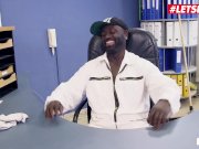 LETSDOEIT - Secretary In Nerdy Girl Glasses Gets Stretched By Janitor's BBC 5/16