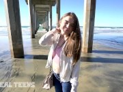 Real Teens - New girl Megan Marx gets naughty at the beach 1/16