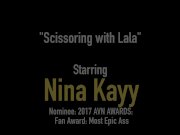 Luscious Lesbians Nina Kayy & Lala Ivey Scissoring Snatches! 1/16