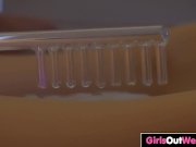 Girls Out West - Lovely hairy girls lick each other 2/16