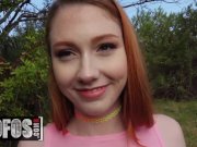 Petite redhead teen Arietta Adams sucks cock on side Of The Road - MOFOS 4/16
