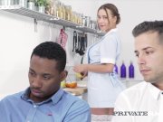 Private Black - Taylor Sands Gets Double Fuck With B&W Dicks 1/16