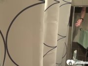 Hottie enjoys washing her pussy while showering 13/16