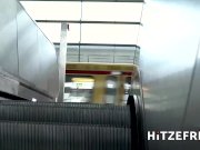 HITZEFREI Tattooed German slut Kylie Kay rides her toy 1/16