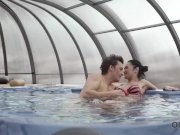 OLD4K. Handsome dad makes awesome love to flawless young model 1/16