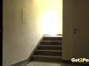 Nearly Caught Pissing In A Stairwell 16/16
