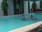 HUNT4K. Cash turns dark-haired lassie on so she services stranger 1/16