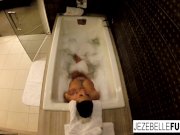 Sexy Jezebelle Bond films herself taking a bath 2/16