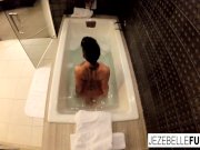 Sexy Jezebelle Bond films herself taking a bath 7/16