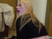 Public Agent Sexy blondes tight shaven pussy filled with cum 15/16