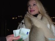 Public Agent Sexy blondes tight shaven pussy filled with cum 2/16