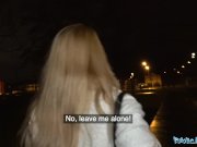Public Agent Sexy blondes tight shaven pussy filled with cum 4/16