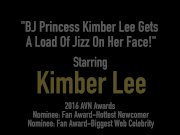 Girl Next Door Kimber Lee Welcomes A Nut Of Cum On Her Face! 1/16