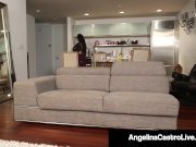 Cuban BBW Angelina Castro Has Threesome With Roberta Gemma! 2/16