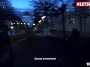 LETSDOEIT - Horny Amateur Brunette Picked Up For Sex In The Sex Bus 7/16